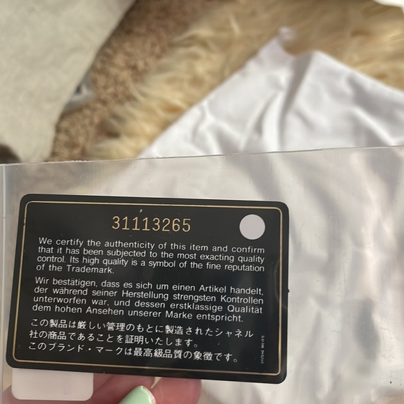 Chanel Blue and Pink quilted lamb skin bag with chain rainbow hardware - Picture 13 of 13